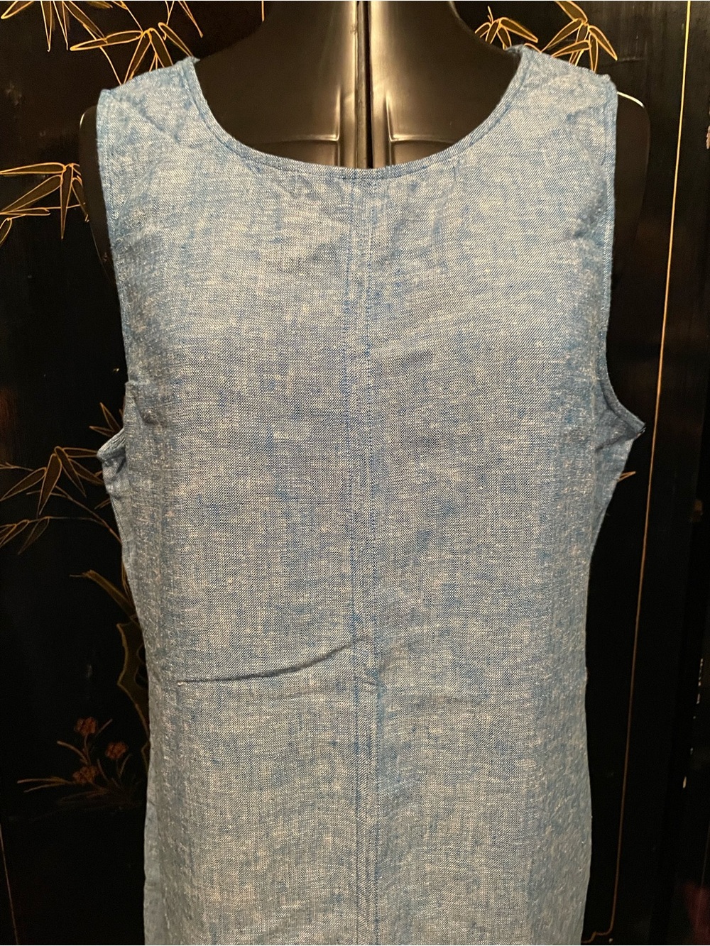 Anne Klein Blue Sleeveless Midi Dress